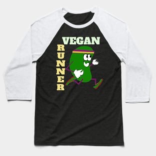 Cross Country Vegan Runner Baseball T-Shirt